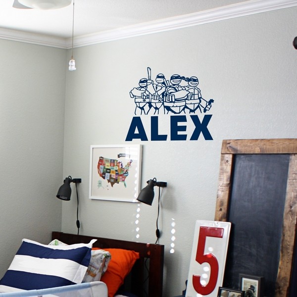 Exemple de stickers muraux: Alex Tortues Ninja